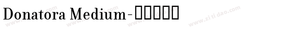 Donatora Medium字体转换